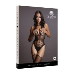 Zmysłowy Komplet Lingerie: Kontrastowa Siateczka i Figi High-Waist – Rozmiary XL-4XL
