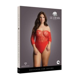 Zmysłowe Body Crotchless z Cyrkoniami - Rozmiar Plus Size