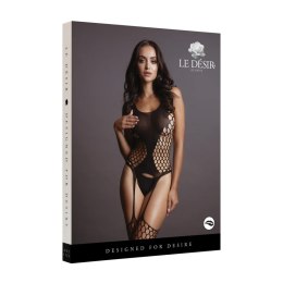 Zmysłowy bodystocking siateczkowy typu suspender - Rozmiar uniwersalny