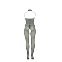 Bodystocking Siateczkowy z Koronką - Rozmiar Plus Size