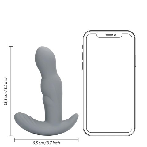 Obrotowy Stymulator Prostaty z Pilotem – Gotham Grey