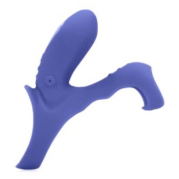 Pierścień Erekcyjny Tamiya Blue z Wibracjami i Stymulacją Łechtaczki