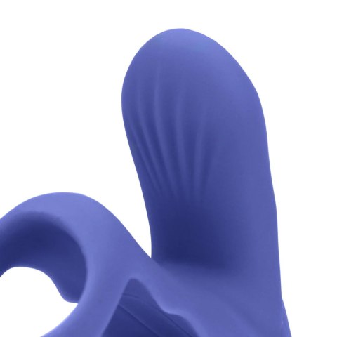 Pierścień Erekcyjny Tamiya Blue z Wibracjami i Stymulacją Łechtaczki