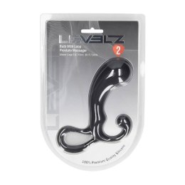 Elegancki Masażer Prostaty LEVELZ Bulb z Pętelką - Czarny, Rozmiar L