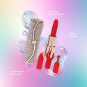 Elegancki Wibrator Szminka Candy z Dwoma Końcówkami - Różowy