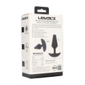 Klasyczny wibrujący plug analny z silikonu – rozmiar M, czarny