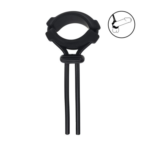 Regulowany Silikonowy Pierścień Erecyjny Lasso LEVELZ – 5mm, Czarny