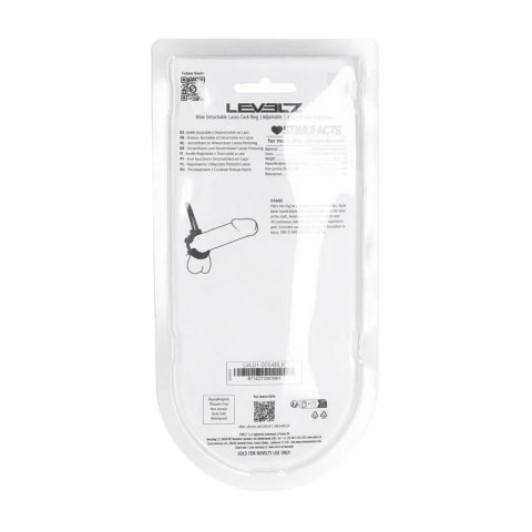 Regulowany Silikonowy Pierścień Erecyjny Lasso LEVELZ – 5mm, Czarny