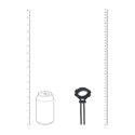 Regulowany Silikonowy Pierścień Erecyjny Lasso LEVELZ – 5mm, Czarny