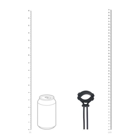 Regulowany Silikonowy Pierścień Erecyjny Lasso LEVELZ – 5mm, Czarny