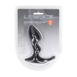 Masażer prostaty LEVELZ Double Ripple - Czarny