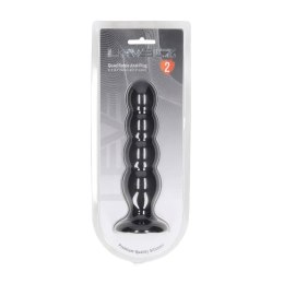 Luksusowy poczwórny korek analny z grzechotką Rattle – XL, czarny