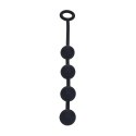 Czarne silikonowe kulki analne LEVELZ M (30mm)