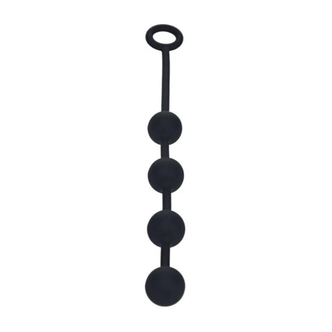 Czarne silikonowe kulki analne LEVELZ M (30mm)