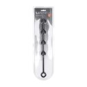 Czarne silikonowe kulki analne LEVELZ M (30mm)