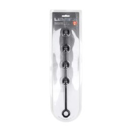 Czarne silikonowe kulki analne LEVELZ M (30mm)