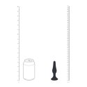 Smukły silikonowy plug analny – rozmiar S, czarny