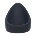 Silikonowy pierścień erekcyjny Teardrop – Czarny