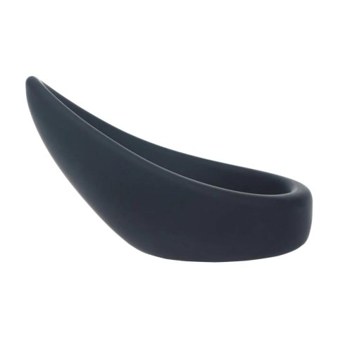Silikonowy pierścień erekcyjny Teardrop – Czarny