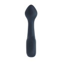 Wibrujący silikonowy masażer prostaty Bulb z pętlą – czarny