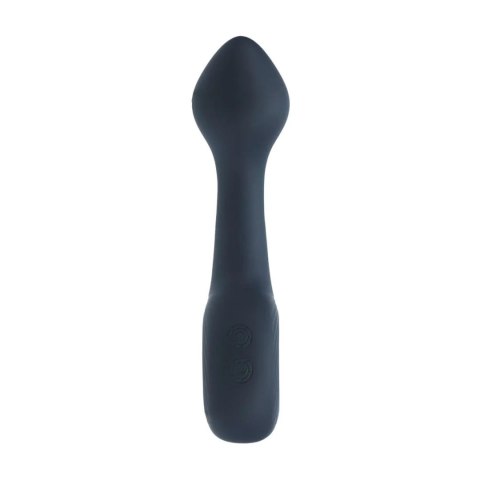 Wibrujący silikonowy masażer prostaty Bulb z pętlą – czarny