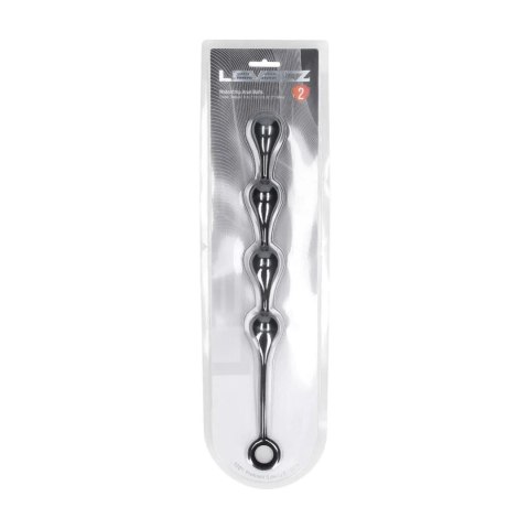 Zmysłowe Silikonowe Kulki Analne Waterdrop M – 30 mm – Czarne
