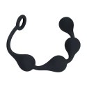 Zmysłowe Silikonowe Kulki Analne Waterdrop M – 30 mm – Czarne