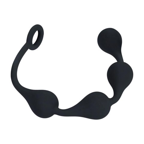 Zmysłowe Silikonowe Kulki Analne Waterdrop M – 30 mm – Czarne