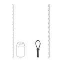 Regulowany Silikonowy Pierścień Erektcyjny Lasso 5mm – Czarny