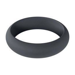 Szeroki silikonowy pierścień erekcyjny Wide O XL 50 mm - Czarny