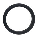 Szeroki Silikonowy Pierścień Erekcyjny 'Wide O' - XXL - 55 mm - Czarny