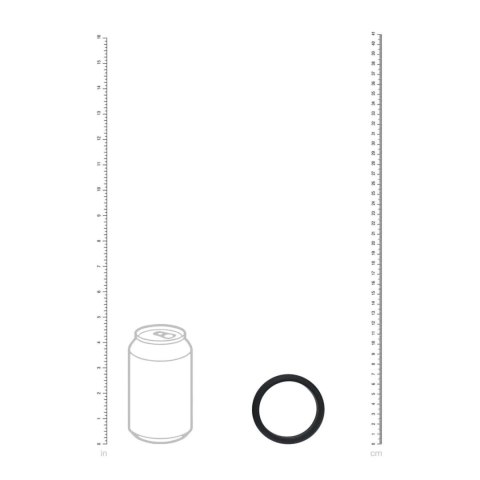 Szeroki Silikonowy Pierścień Erekcyjny 'Wide O' - XXL - 55 mm - Czarny