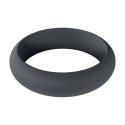 Elegancki Silikonowy Pierścień Erekcyjny Wide O – M (35 mm), Czarny
