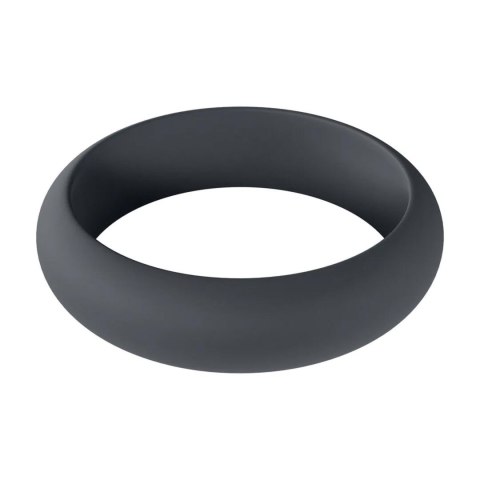 Elegancki Silikonowy Pierścień Erekcyjny Wide O – M (35 mm), Czarny