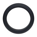Elegancki Silikonowy Pierścień Erekcyjny Wide O – M (35 mm), Czarny
