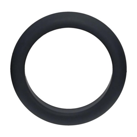 Elegancki Silikonowy Pierścień Erekcyjny Wide O – M (35 mm), Czarny