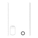 Elegancki Silikonowy Pierścień Erekcyjny Wide O – M (35 mm), Czarny