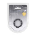 Silikonowy Pierścień Erekcyjny Wide O LEVELZ – Rozmiar S (30mm), Czarny