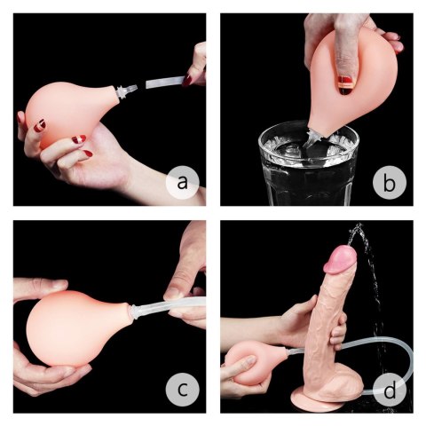 Dildo 'Squirt Extreme' z Funkcją Tryskania 28 cm
