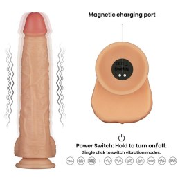 Wibrujący Realistyczny Dildo Power Basics 28 cm