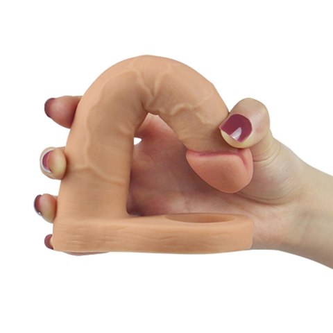 Aksamitnie Miękki Dildo Analny dla Podwójnej Przyjemności (15,8 cm)