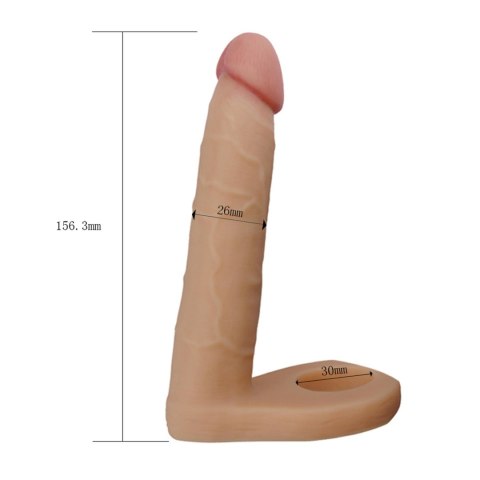 Aksamitnie Miękki Dildo Analny dla Podwójnej Przyjemności (15,8 cm)
