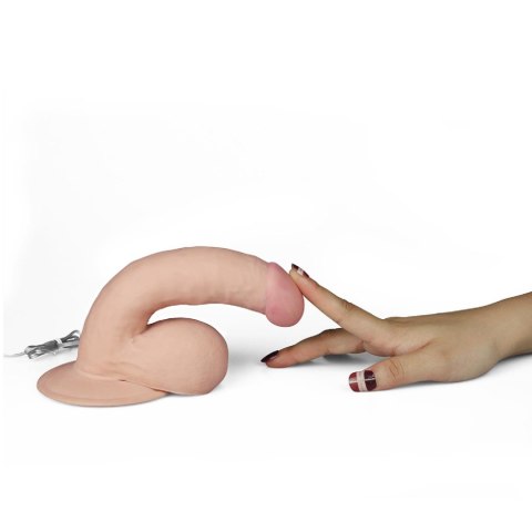 Wibrujące Dildo The Ultra Soft Dude, 7.5 cala
