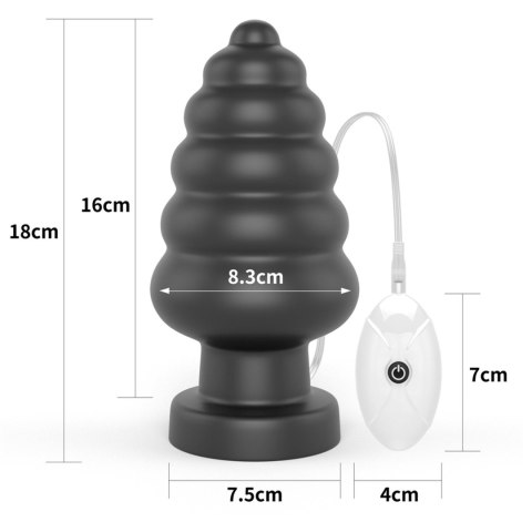 Potężny Wibracyjny Stymulator Analny King Size 7"
