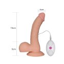 Luksusowe Wibrujące Dildo Ultra Soft Dude 8.8 cala