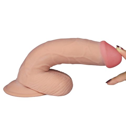 Aksamitnie Miękkie Wibrujące Dildo 'Dude' 8.8"