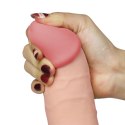 Aksamitnie Miękkie Wibrujące Dildo 'Dude' 8.8"