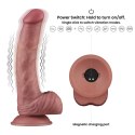 Wibrujący, Realistyczny Fallus o Podwójnej Gęstości 22,8 cm