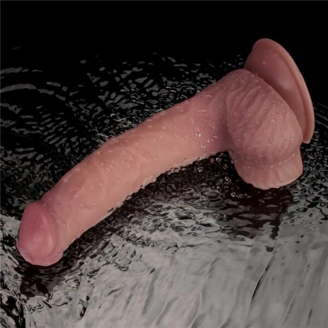 Wibrujący, Realistyczny Fallus o Podwójnej Gęstości 22,8 cm