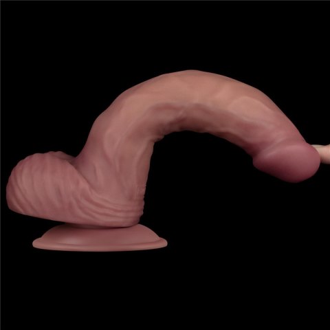 Wibrujący, Realistyczny Fallus o Podwójnej Gęstości 22,8 cm